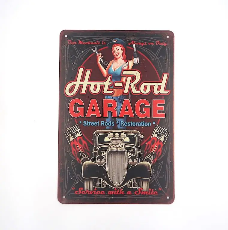 European And American Style Wall Plaque Customized Vintage Retro Metal Embossed Tin Sign