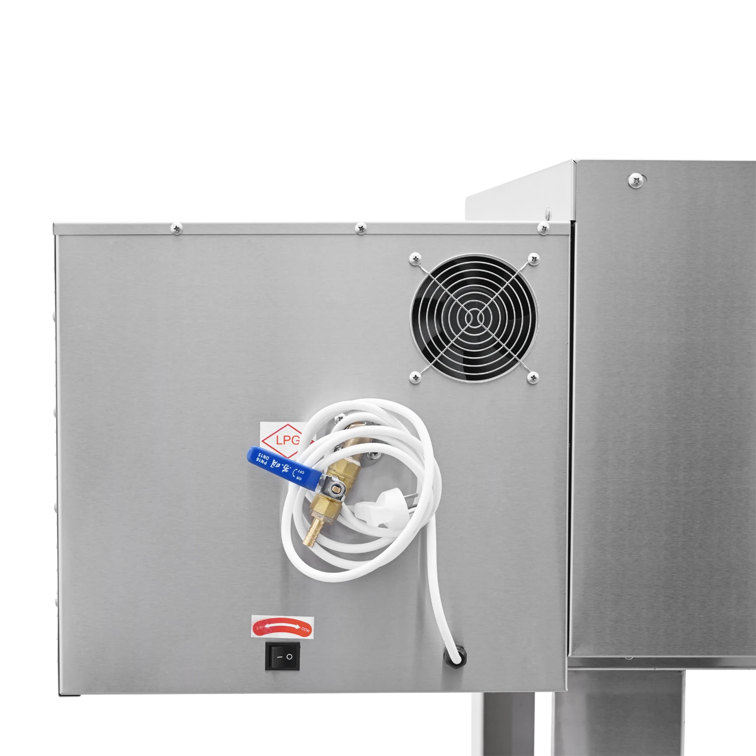 Stainless steel 18 inch convection gas powered pizza food conveyor oven