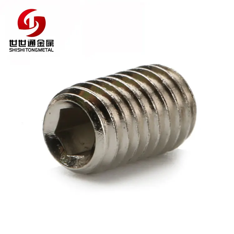 Custom Aluminum/Brass/Stainless Steel DIN 914 916 944 M2 M4 Grub Allen Hex Socket Set Screw For Belt Buckle Or Door Handle