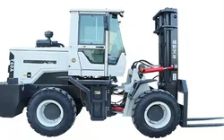 gasoline type forklift diesel type  4X4 3ton 3.5ton 4ton 4.5ton  three masts rough terrain forklift price