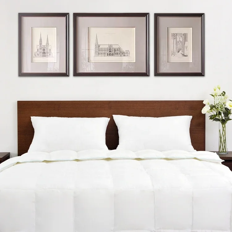 Wholesale White Goose Down Core Luxury Winter Baffle Box Duvet