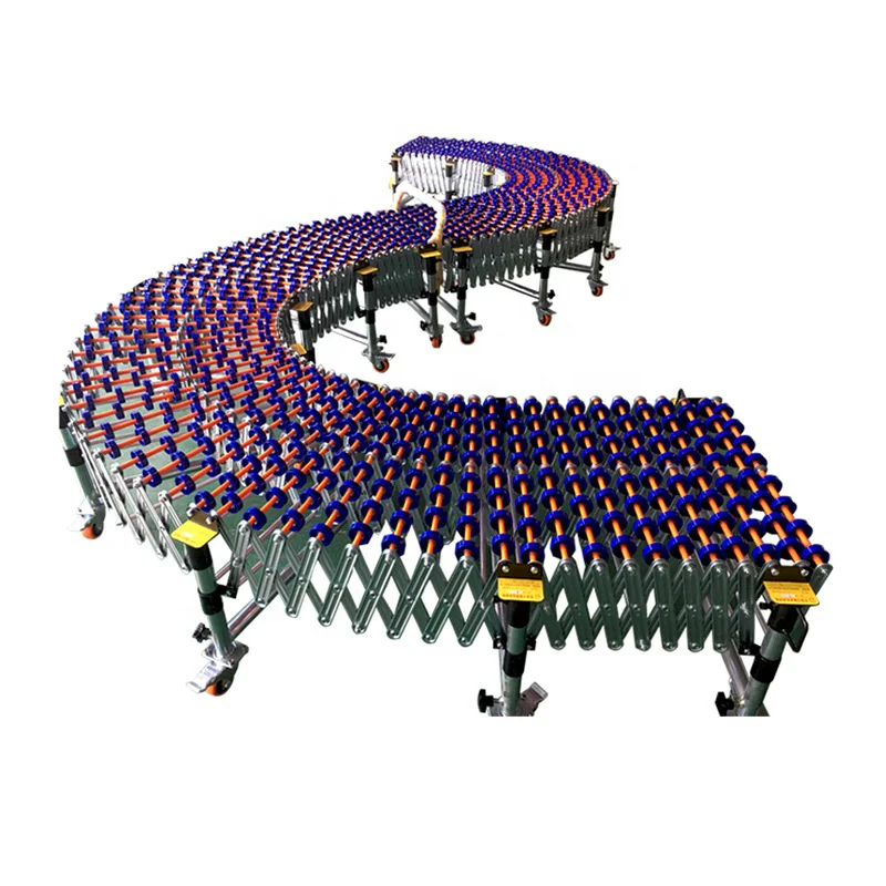 Hot sale Unpowered folding telescopic roller conveyor flexible telescopic belt conveyor