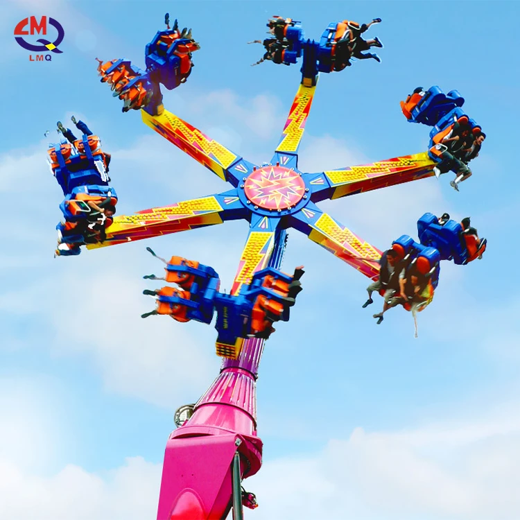 Amusement Park Adult 360 Degree Frisbee Happy Hot Wheels Attraction Thrilling Big Spinning Pendulum Swing Ride Games Hammer