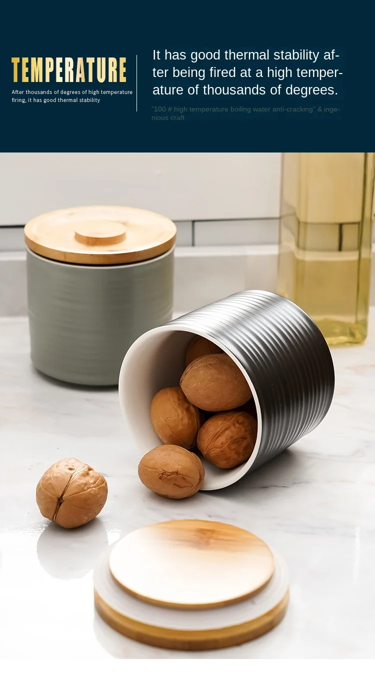 serving coffee tea sugar salt bamboo lid food storage canister sets of 3  for kitchen counter