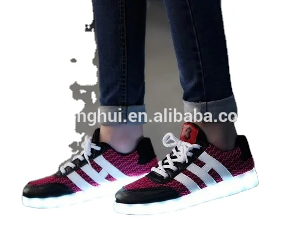 new style LED Adults Light Up Lumineuse Couples Leather sneakers For Man Women Lumineux Chaussure led shoes