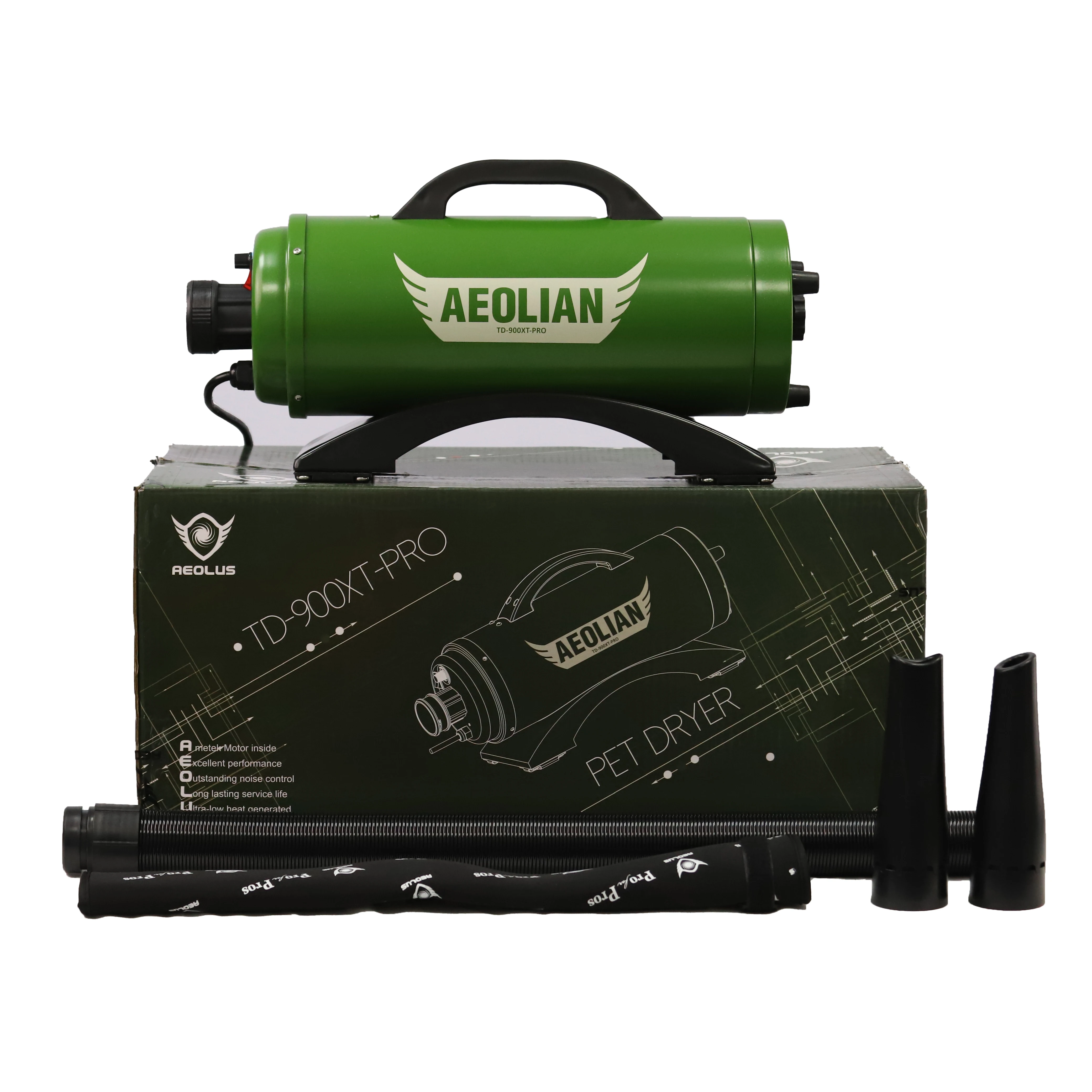 Adjustable wind speed/temperature multifunction pet blower AEOLUS Novelty Designed AMETEK Motor Dryers