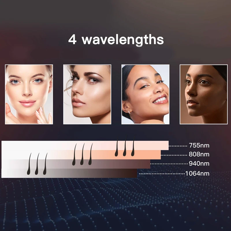 Lefis 4 Wavelength Professional 808nm Diode Laser Hair Removal 755 808 1064 Permanent Hair Removal Diode Areslite Laser Machine