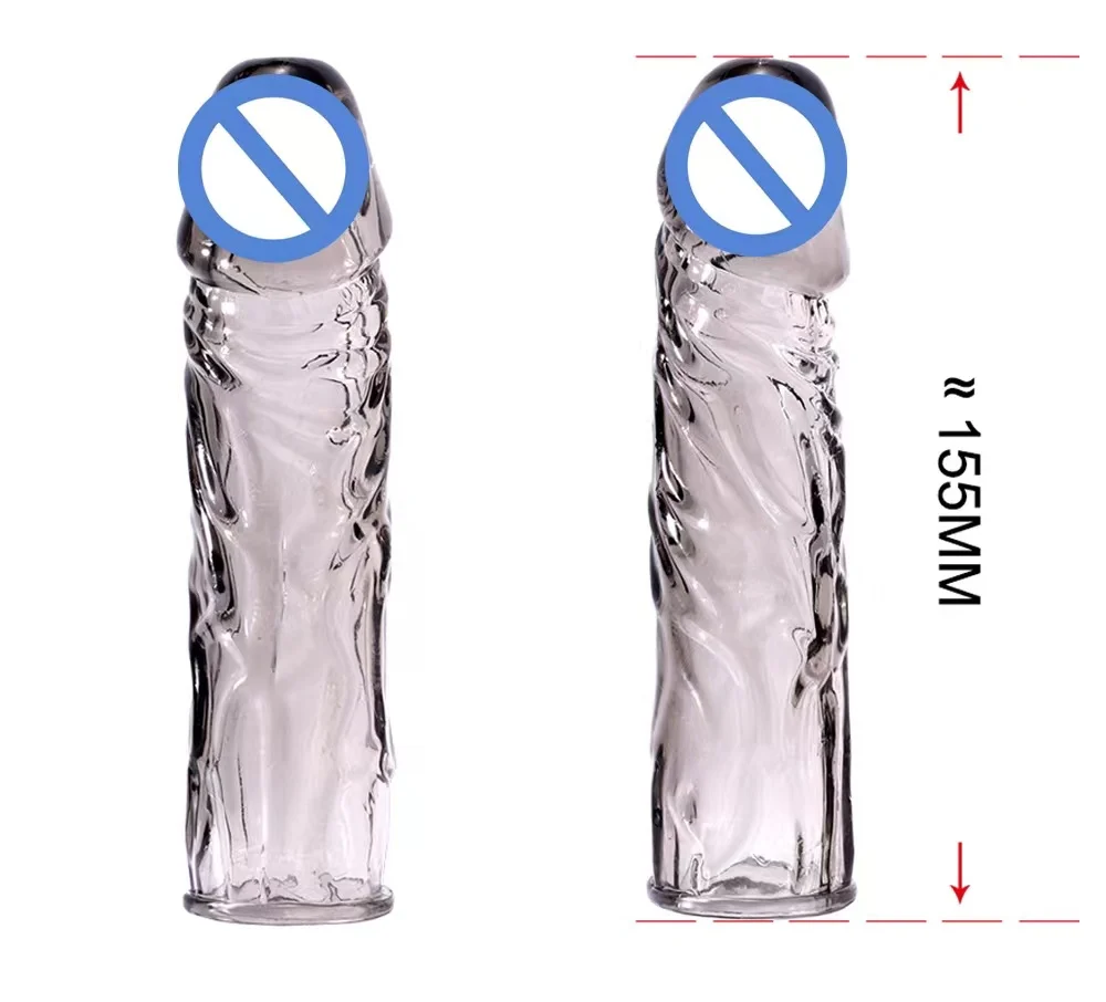 hot sale heap price and high quality big soft crystal transparent washable reusable condom for sale
