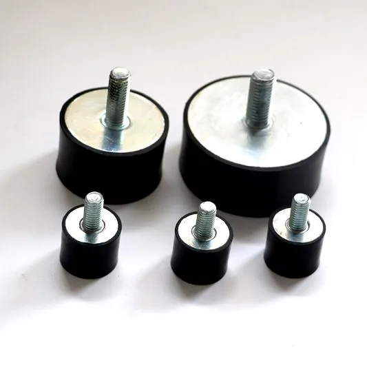 Rubber Shock Absorber Ve Type Flat Head Rubber Internal Thread Machine Shock Pad Cushion Shockproof Column Rubber Block