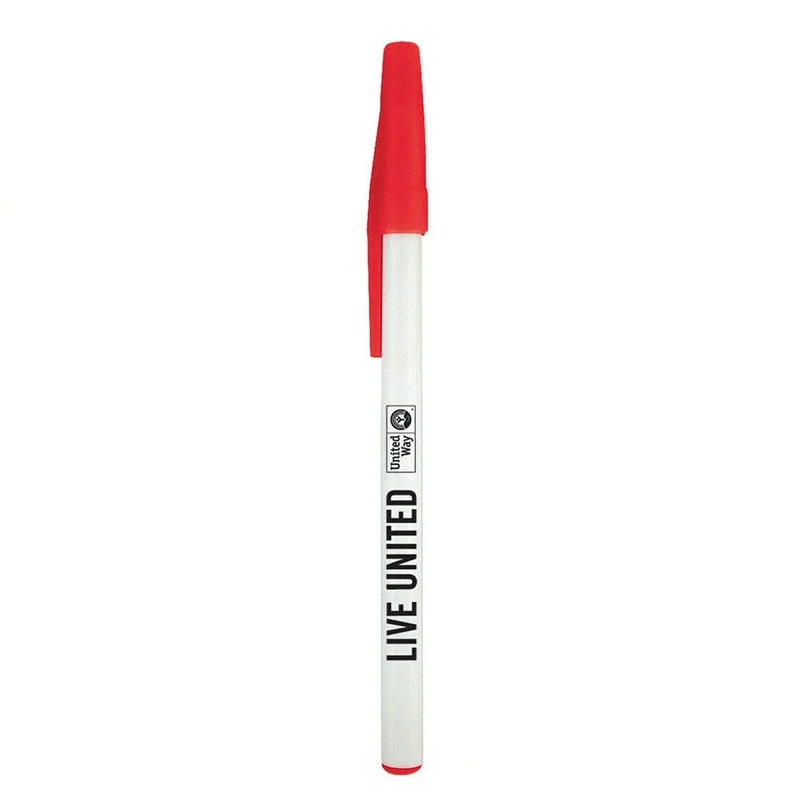 Advertising Simple Plastic Pen with Cap Promotional Cheap Ball Pen Cute  Gel Pen Plastic