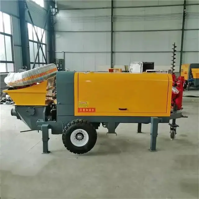 Small secondary construction column pump mini concrete pump for sale mobile small concrete pump price