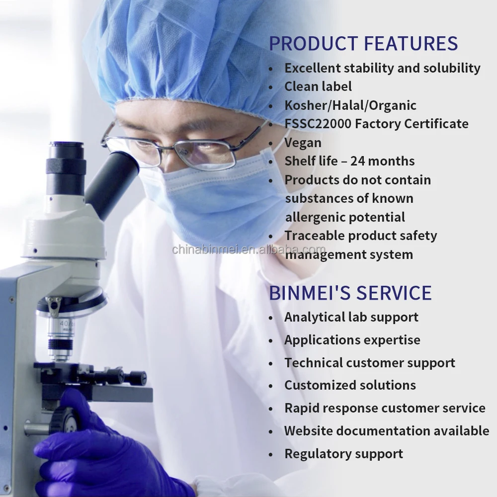 BINMEI Organic Blue Spirulina Phycocyanin E25 E30 E40 Spirulina Phycocyanin 100% Pure Organic For Food Pigment