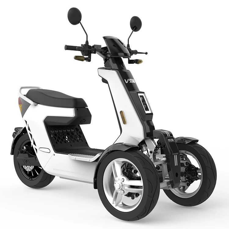 V28 VIGOROUS 2000W 3000W 72V 3 Wheel Reverse Trike Electric Scooter with LED EEC