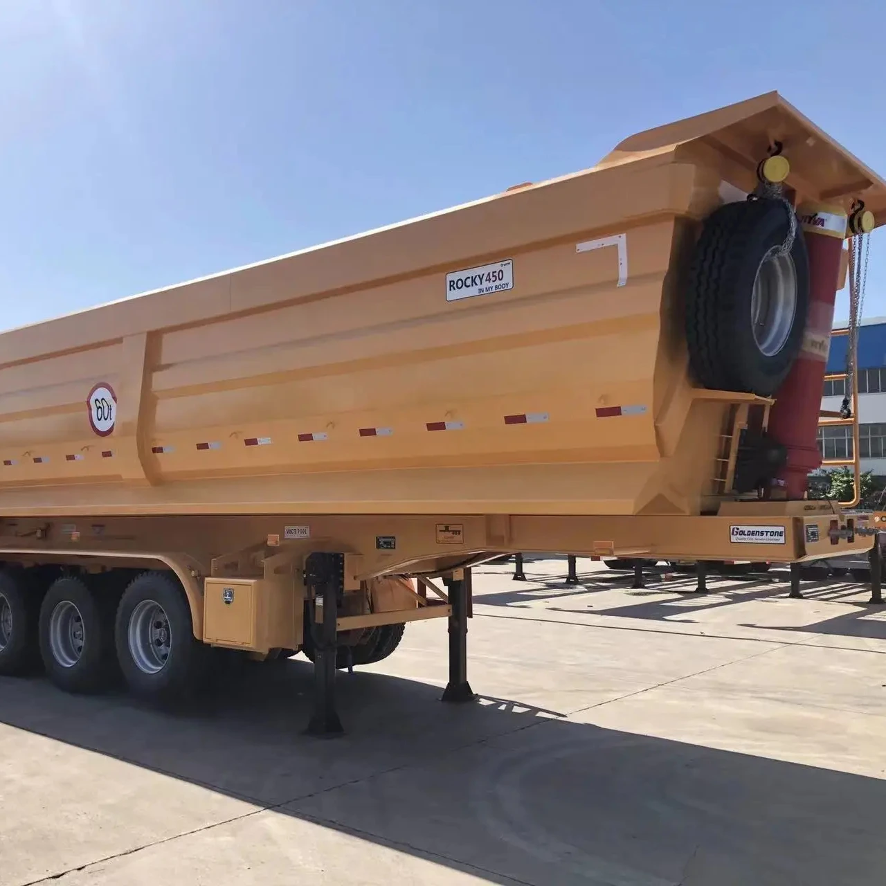 New Howo  sinotruk Brand High Quality Hydraulic U Type Tipping Trailer Semi-Trailer Dump Truck Cargo Semi tralier 3axles