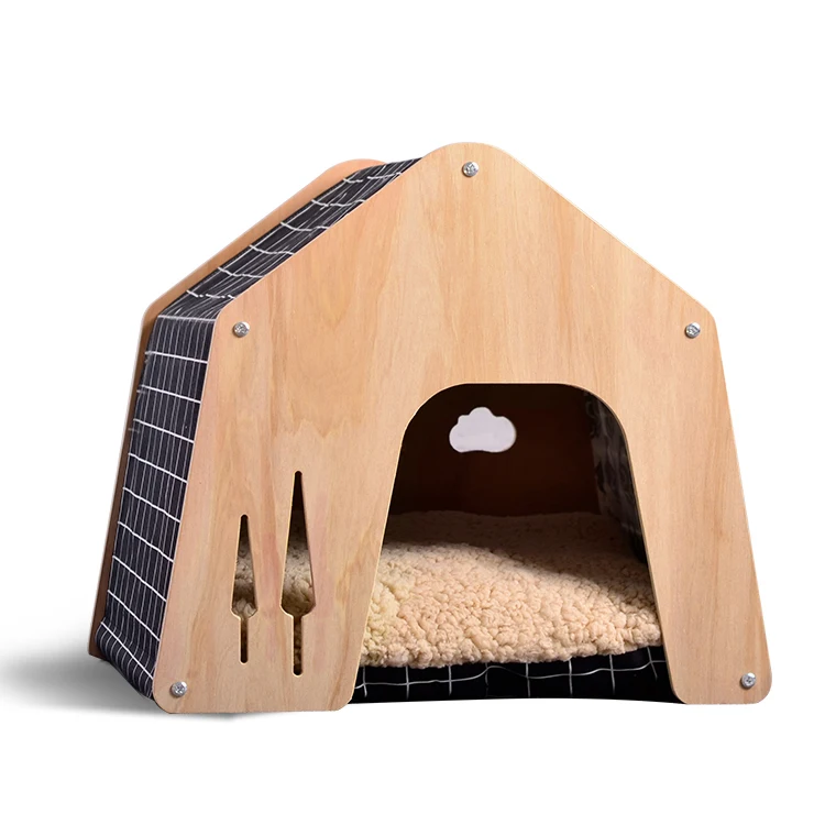 outdoor pet house cat kitty house friendly wood pet cat house for playing and rest