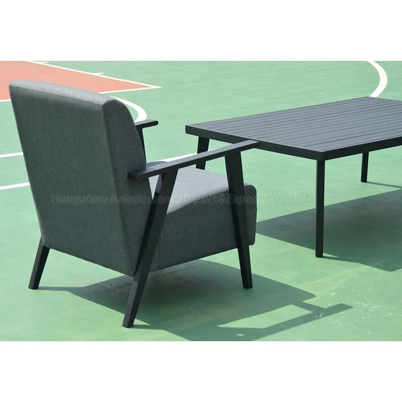 2023 New Aluminum Fabric Sofa Outdoor Lounge Set Aluminum Patio Furniture Garden Sofa