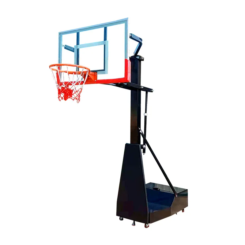 Movable basketball hoop stand professional outdoor portable adjustable basketball board with stand for adult