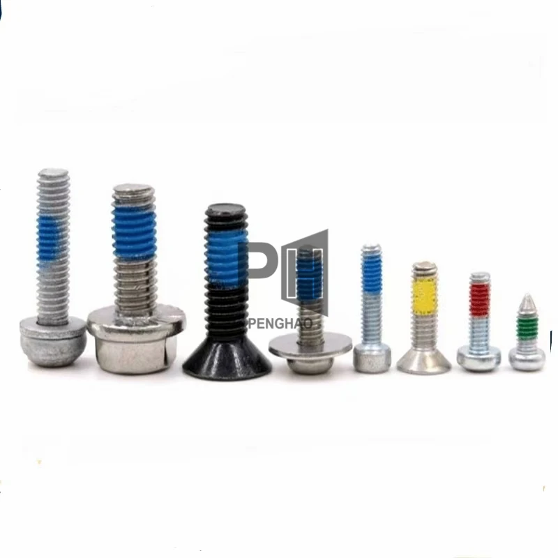 High-Quality Anti-Loose Screws Stainless Steel Adhesive Fasteners Carbon Steel Round and Flat Head Screws with Anti-Drop