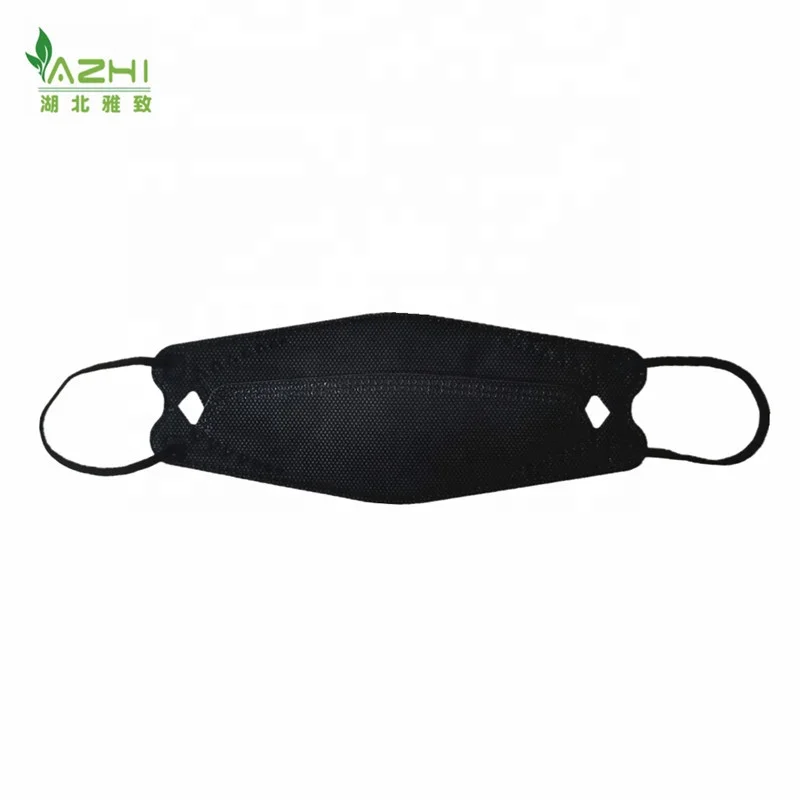 ISO /CE /BSCI PPE Face Mask KF94 Facial Masks ear loop kn94 masks Korea 4 ply black facemask non medical