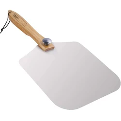 Perforated Pizza Peel Stop Edge Home favor 12 x 14 Inch Rectangular Pizza Turning Peel Aluminum Foldable Pizza Paddle