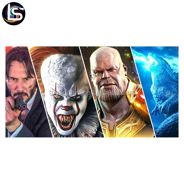 
Manufacture custom design 3d lenticular movie posters 