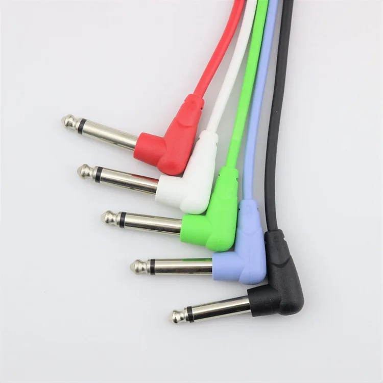 Multiple Colors Can Be Customized Guitar Pedal Cable 4PK In A Package