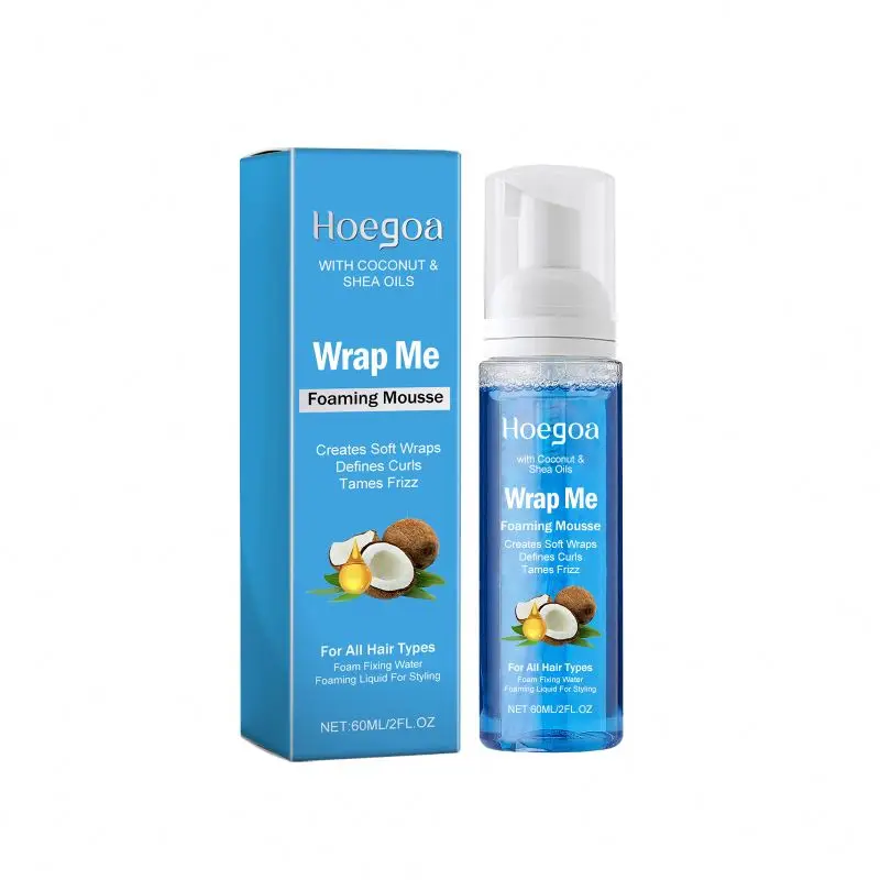 hoegoa New Arrival Private Label For Braids Styling Foam Curly Hair Mousse