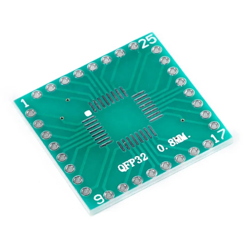 Плата передачи LQFP32 SSOP32 FQFP32 TQFP32, адаптер печатной платы SMD в DIP32, тестовая пластина с контактами DIP-Pin IC, шаг 0,8 мм, 20 шт.