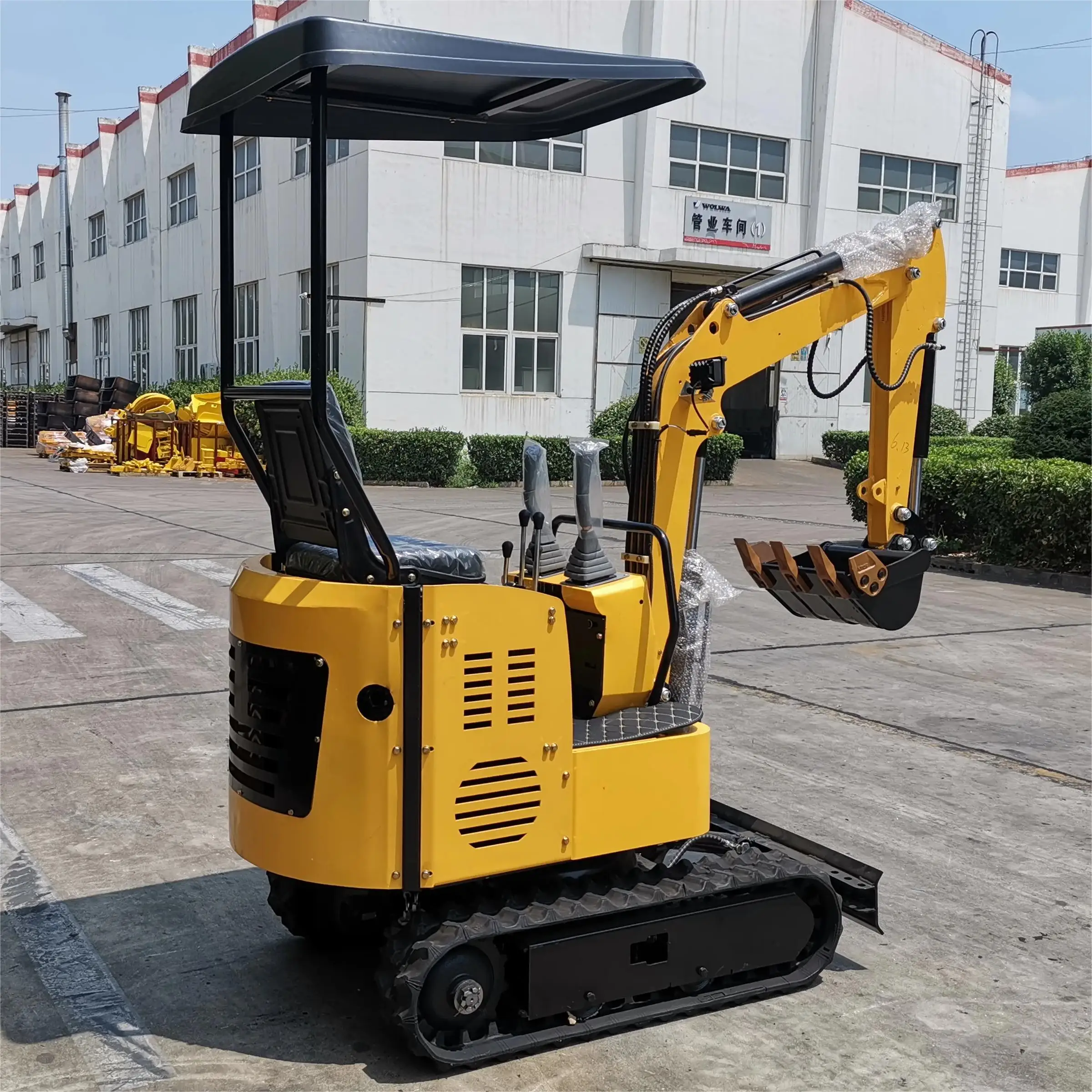 High China EPCN High Quality Rubber Tracks EPA engine 1000kg   1ton  1.2 ton Mini Excavator for agriculture/harvester