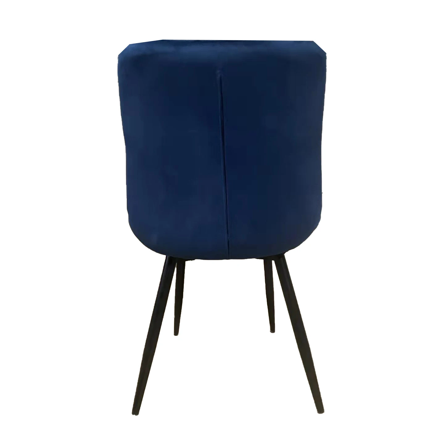Лидер продаж, роскошная удобная мебель для комнаты, бархатные тканевые стулья с черными металлическими ножками, простой дизайн, домашний обеденный стул
