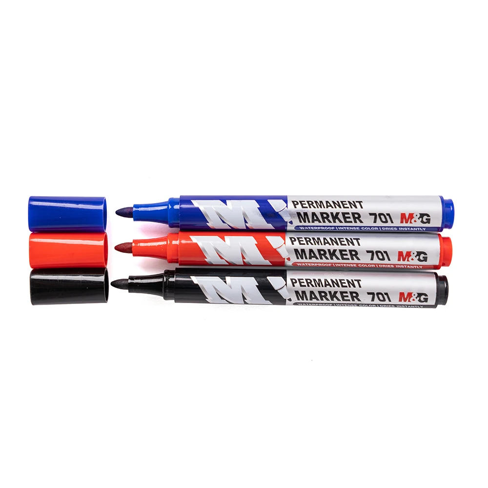 M&G Hot Sale Economic Permanent Color Marker Pen Set Permanent On Most Hard-to-Mark Surfaces Office Supplies