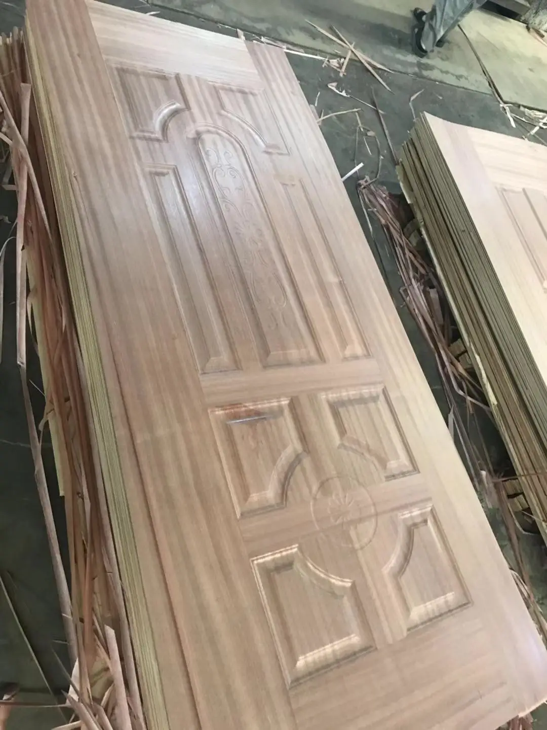 Wholesale  Plywood Doors Design Veneer Wooden Modern Interior Door With Frames