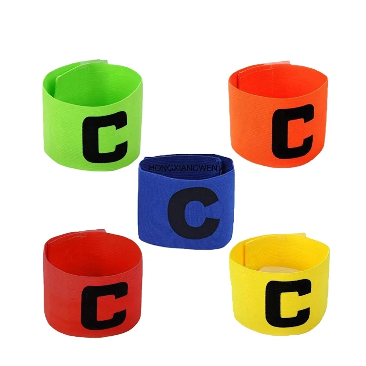 Personalized football captain elastic knit armbands