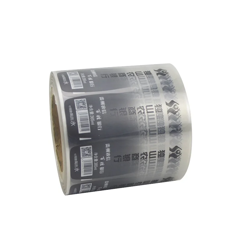 Custom Printing Transparent Waterproof Adhesive Bopp Mineral Water Bottles Labels For Plastic Bottle Label Sticker