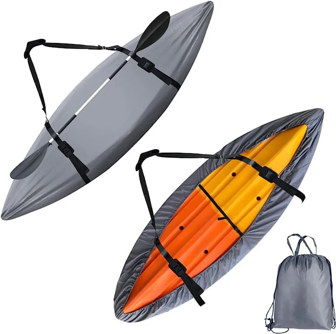 Amazon Hot Selling Waterproof 420D Kayak Cover Extra Thick UV Protection Kayak Covers for Outdoor Storage