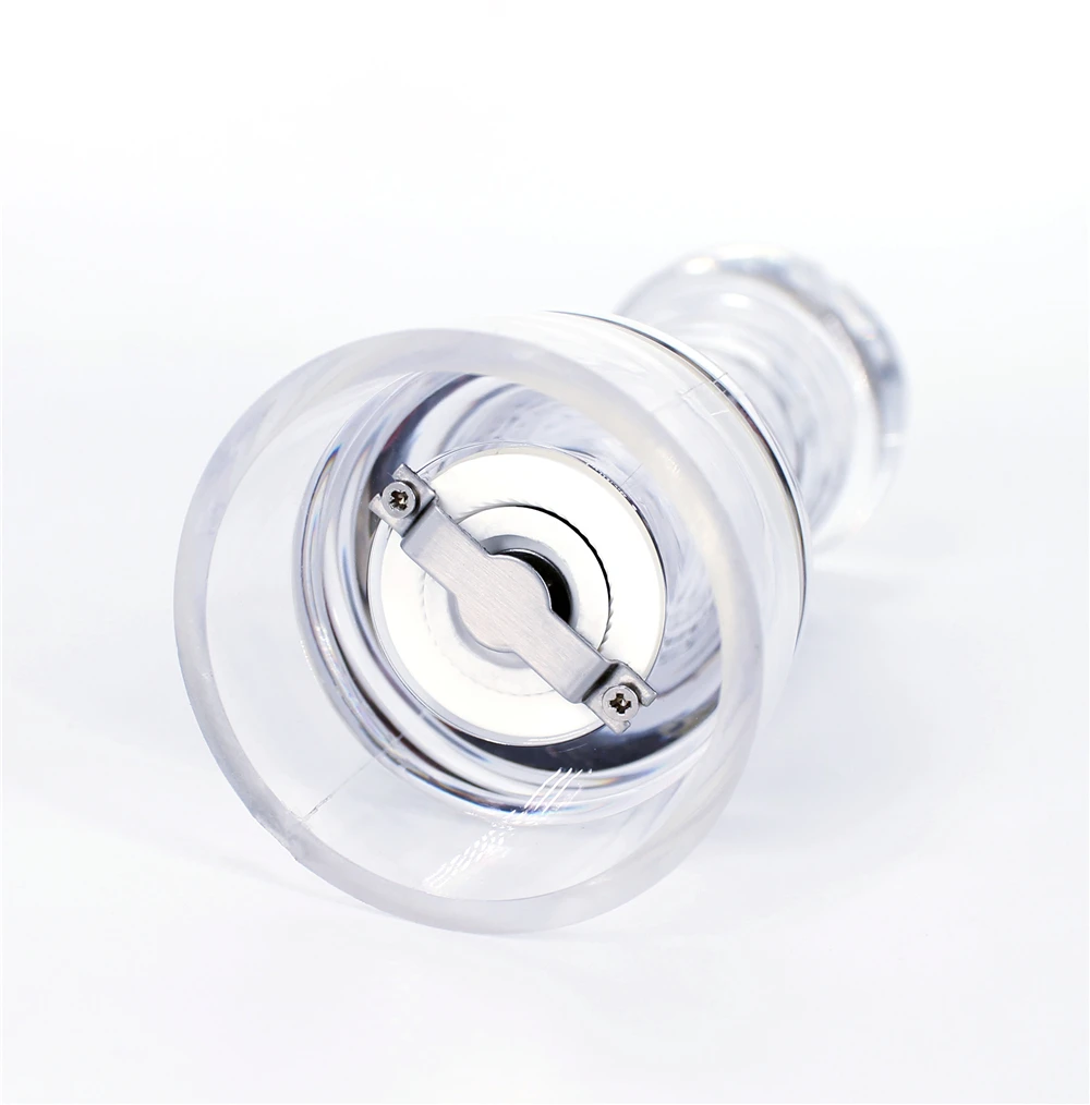 acrylic manual salt and pepper grinder 4-7 inches