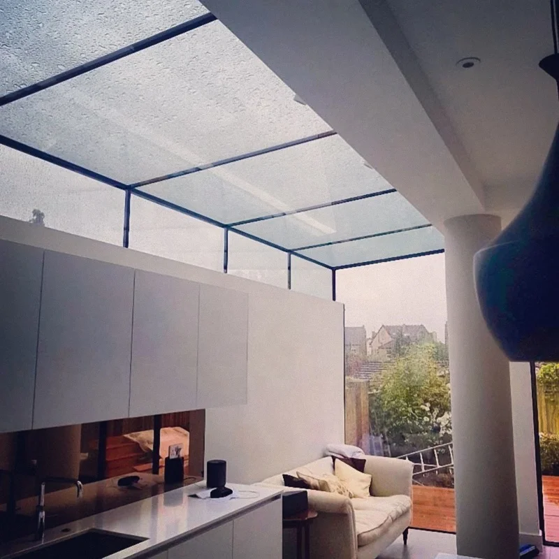 Nice design glass sunroom with retractable roof for sale