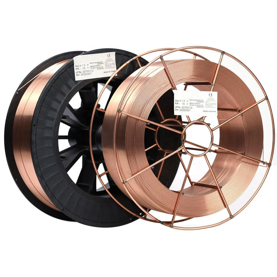 High purity copper Wire ER70S-6 SG2 Customized Packaging 5KG 15KG spool 0.8mm 1.0mm 1.2mm CO2 MIG er70s-6 Welding Wire