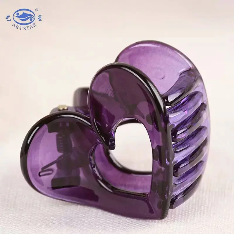New fashion korean plastic heart mini small hair claw  high quality hair clips for hair