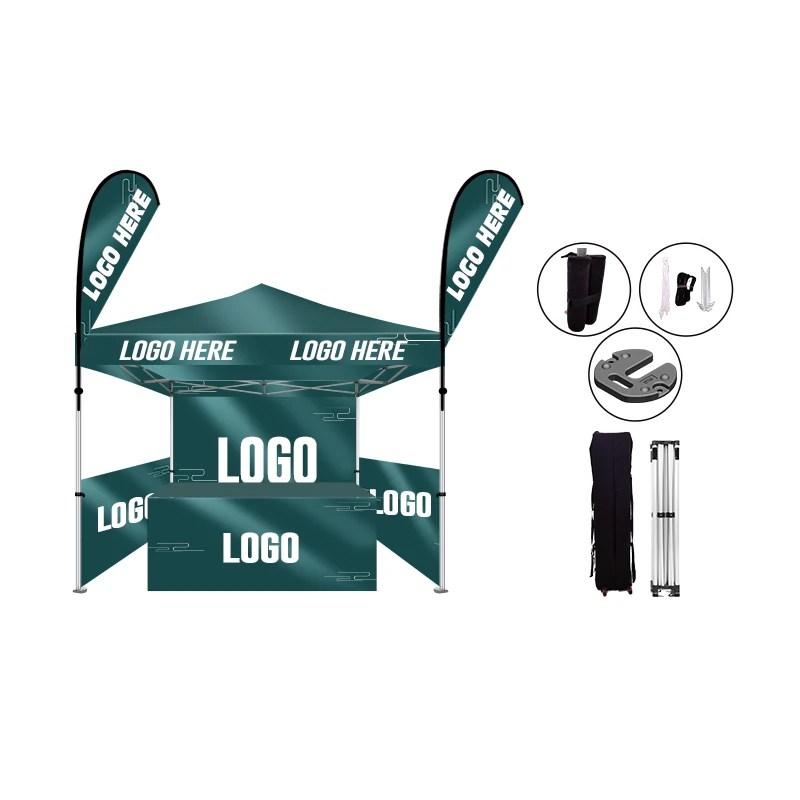 SENTAI Polyester Fabric Commercial Canopy Aluminum Pop Up Advertising Tents For Sale