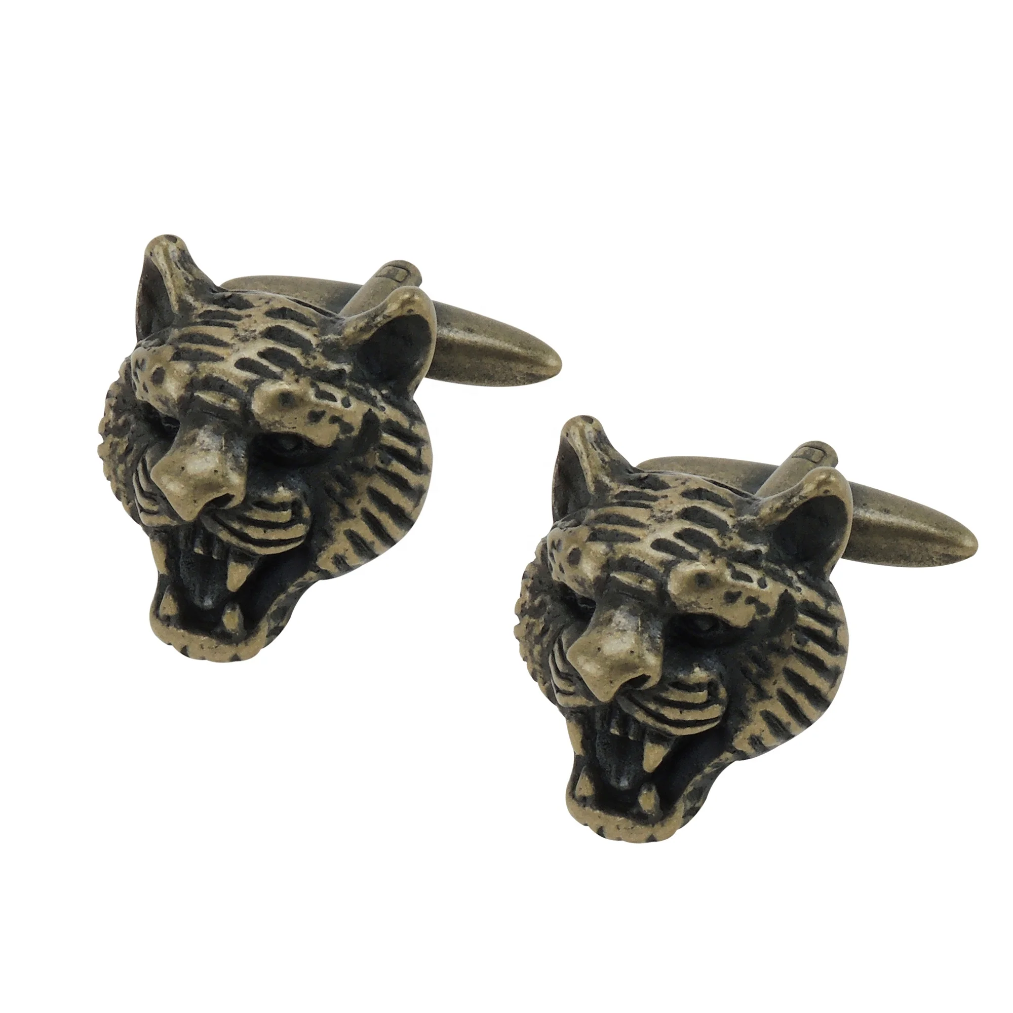 Aformen Bulk Antique Animal Tiger Cufflinks