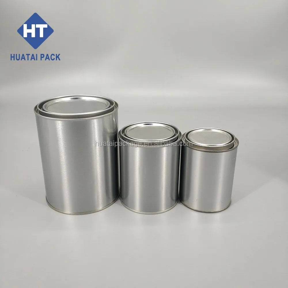 Dia.106mm High Quality 1 quart Empty Metal Paint Tin Can With Lever Lids Cover for Paint, Coating Packaging