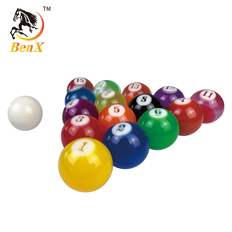 transparent crystal pool ball Benxiao transparent  pool ball set 57.2mm billiard ball hot sale