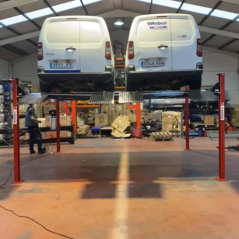 Hot sale double wide 4 post car parking lift 4 cars four post parking lift with CE