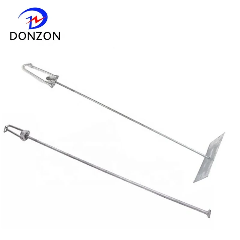 Арматурный стержень с пластиной/подставкой для электромонтажных фитингов и подземных работ