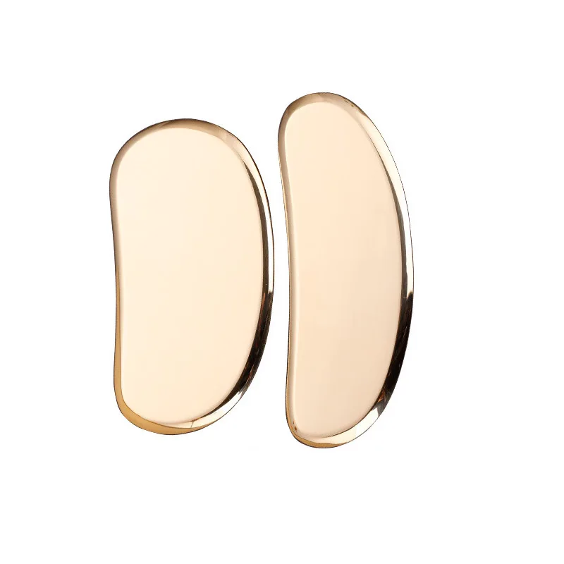 hot sale high quality copper brass handle rose quartz face massager roller with guasha set