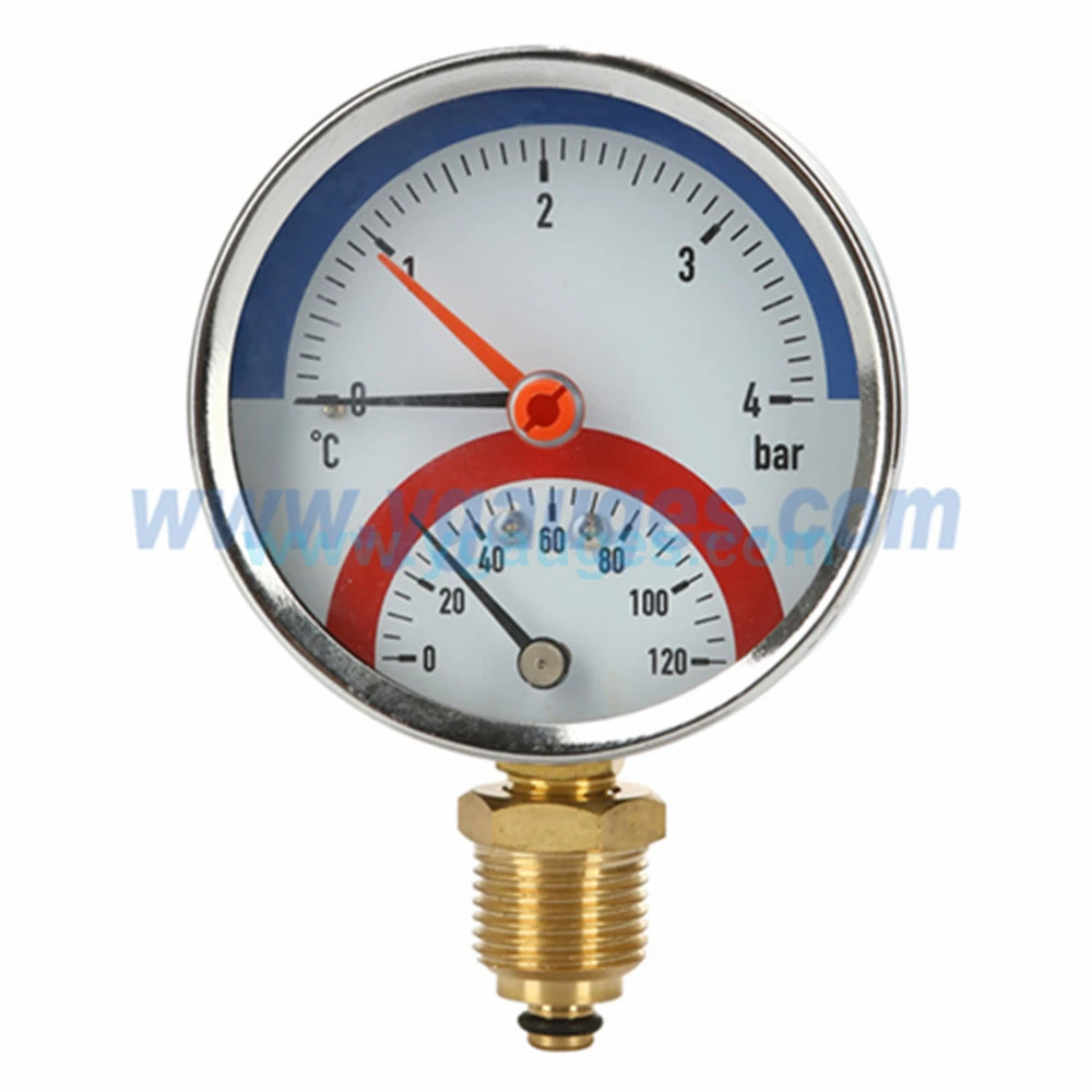 Hot sale new product Bourdon Tube Thermo-Manometer supplier