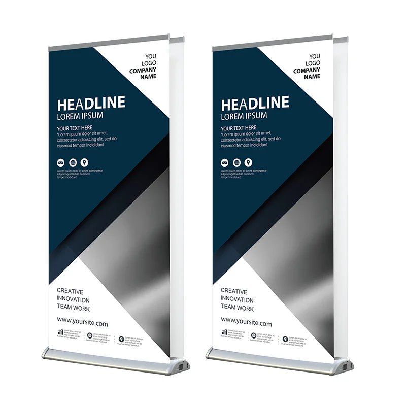 
Economy double side led display banners Pop up LED roll Up display 
