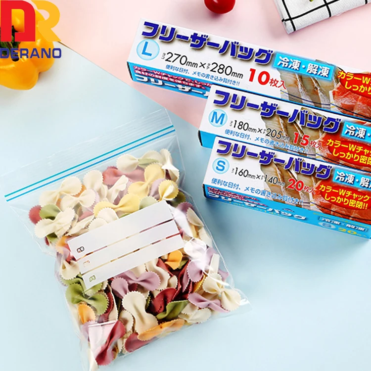 Подгонянная многоразовая сумка на молнии LDPE упаковка для пищевых продуктов прозрачная пластиковая двойная продажу