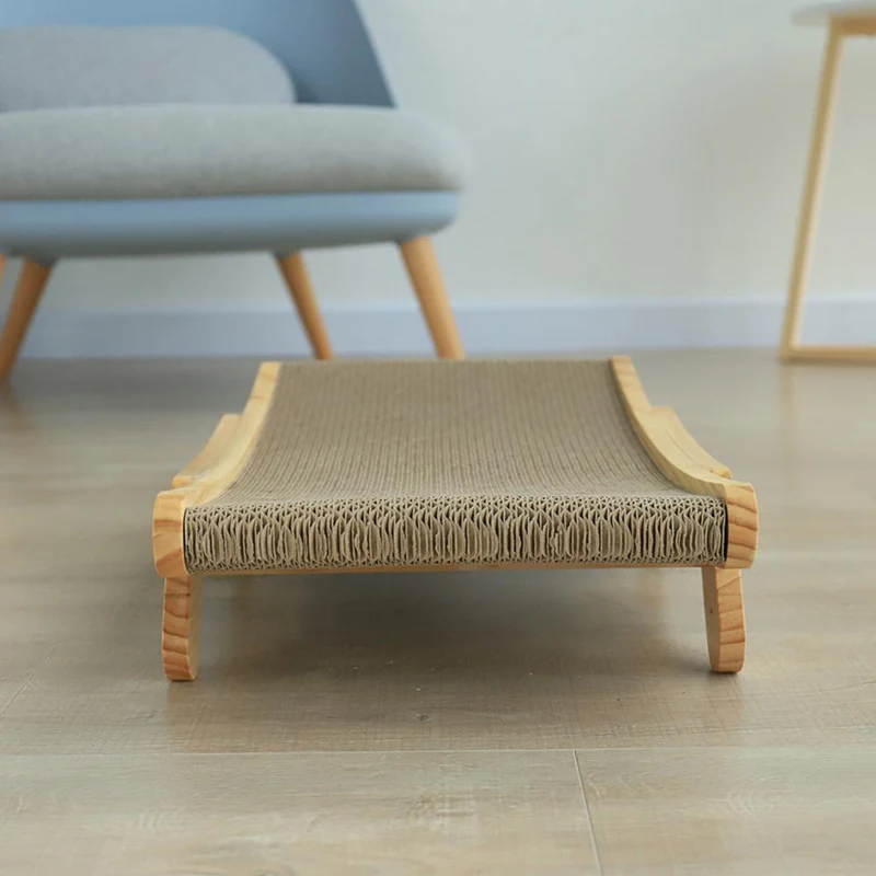 Wooden Cat Scratcher Scraper Detachable Lounge Bed 3 In 1 Scratching Post For Cats Training Grinding Claw Toys Cat Scratch Board